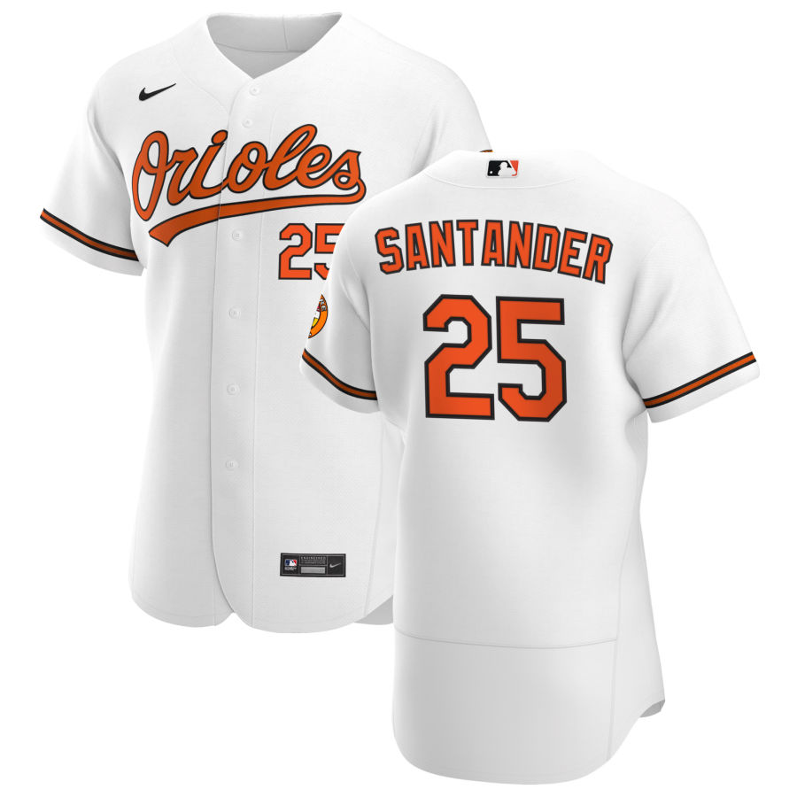 Baltimore Orioles #25 Anthony Santander Men Nike White Home 2020 Authentic Player MLB Jersey->baltimore orioles->MLB Jersey